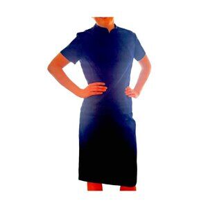 Fenwick Knits Skirt Set 2PC 70s Retro Navy Blue Ladies Size MED Secretarial Mod